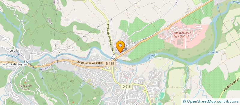 localisation de l'entreprise MONSIEUR MICHEL ARNAUDIES  CERET