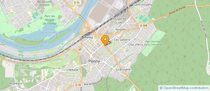 localisation de l'entreprise MONSIEUR MICHEL ARNOULT  POISSY