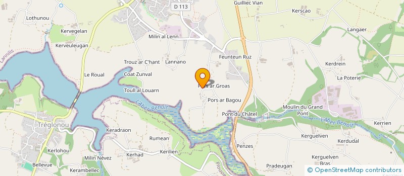 localisation de l'entreprise MONSIEUR MICHEL ARRIGONI  LANNILIS