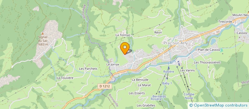 localisation de l'entreprise MONSIEUR MICHEL ARVIN-BEROD  PRAZ-SUR-ARLY