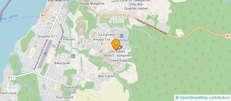 localisation de l'entreprise MONSIEUR MICHEL ASAITIE à SAINT-LAURENT-DU-MARONI