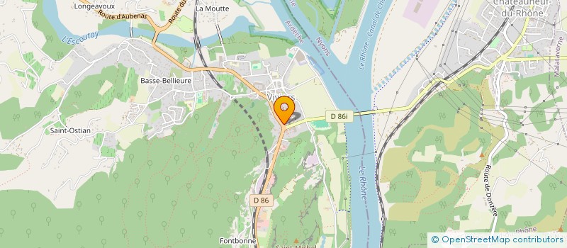 localisation de l'entreprise MONSIEUR MICHEL ASTIER  VIVIERS