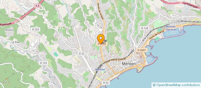 localisation de l'entreprise MONSIEUR MICHEL ATZERI  MENTON