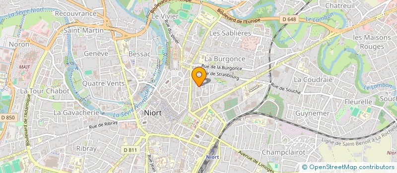 localisation de l'entreprise MONSIEUR MICHEL AUBERT à NIORT