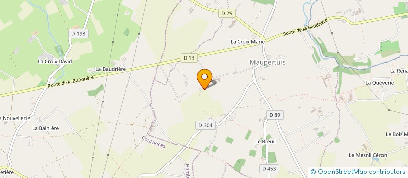 localisation de l'entreprise MONSIEUR MICHEL AUBREE  MAUPERTUIS