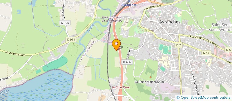 localisation de l'entreprise MONSIEUR MICHEL AUBREE  LE VAL-SAINT-PERE