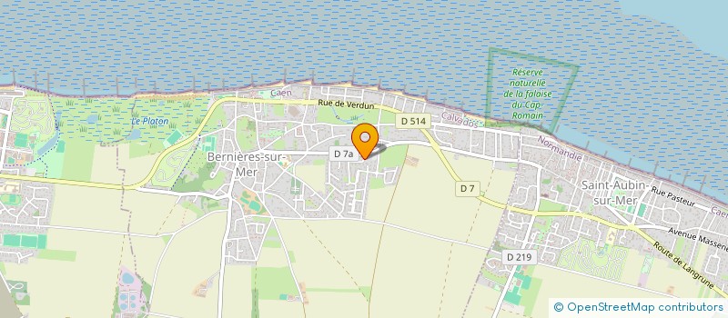 localisation de l'entreprise MONSIEUR MICHEL AUBREE  BERNIERES-SUR-MER