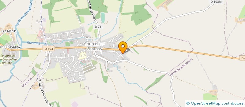 localisation de l'entreprise MONSIEUR MICHEL AUBRIOT à COURCELLES-CHAUSSY