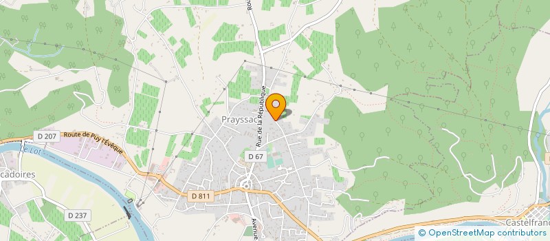 localisation de l'entreprise MONSIEUR MICHEL AUBRY à PRAYSSAC