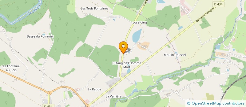 localisation de l'entreprise MONSIEUR MICHEL AUBRY  LA VOGE-LES-BAINS