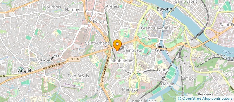 localisation de l'entreprise MONSIEUR MICHEL AUBUSSON à BAYONNE