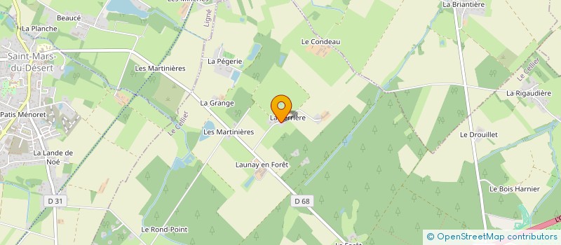 localisation de l'entreprise MONSIEUR MICHEL AUDRAIN à LE CELLIER