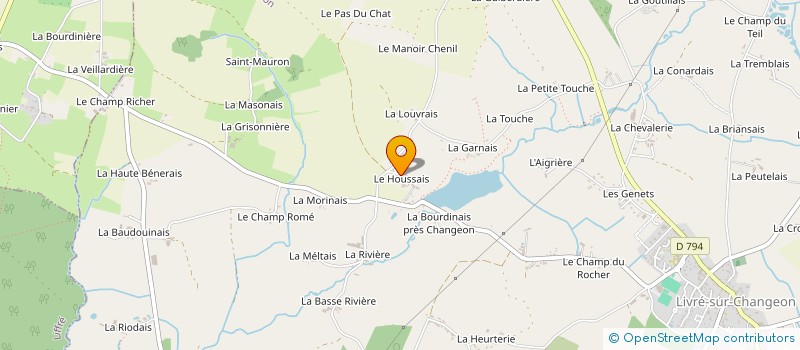 localisation de l'entreprise MONSIEUR MICHEL AUFFRAY  LIVRE-SUR-CHANGEON