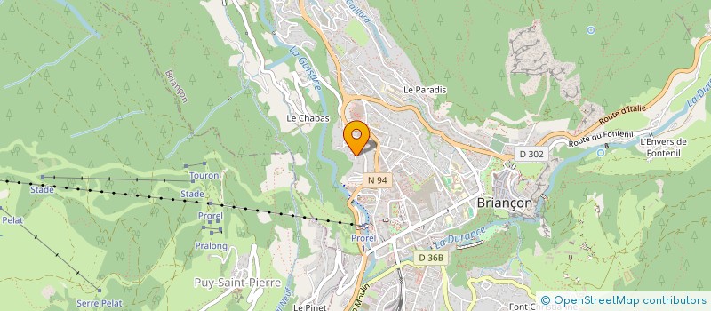 localisation de l'entreprise MONSIEUR MICHEL AUGE  BRIANCON