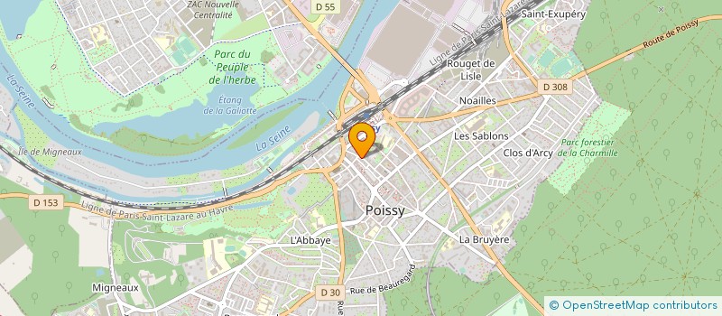 localisation de l'entreprise MONSIEUR MICHEL AUJAY à POISSY