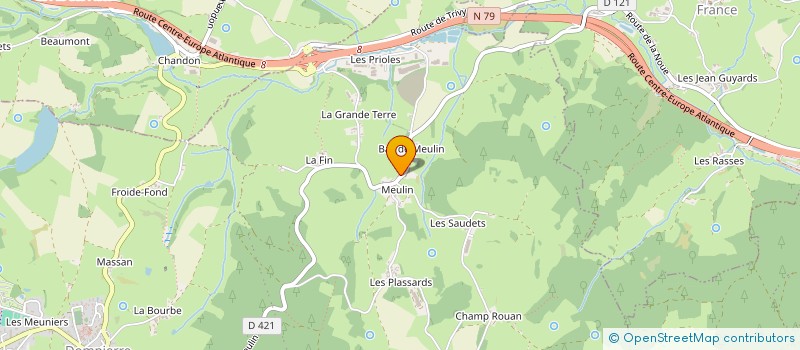 localisation de l'entreprise MONSIEUR MICHEL AUMEUNIER  DOMPIERRE-LES-ORMES