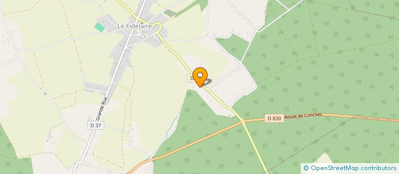 localisation de l'entreprise MONSIEUR MICHEL AUMONT  LE FIDELAIRE