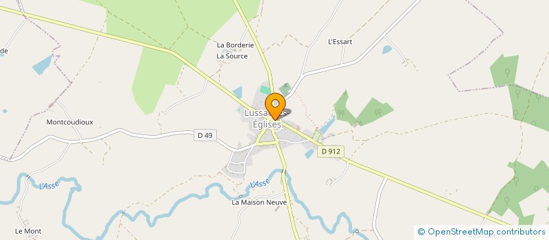 localisation de l'entreprise MONSIEUR MICHEL AURIAULT à LUSSAC-LES-EGLISES