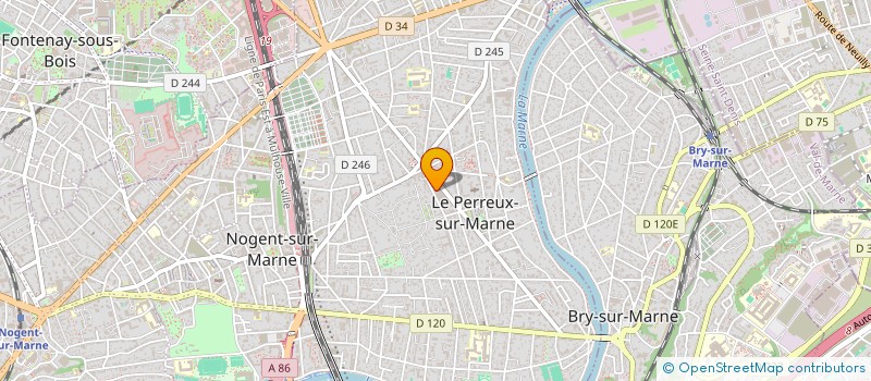 localisation de l'entreprise MONSIEUR MICHEL AUSSEIL  LE PERREUX-SUR-MARNE