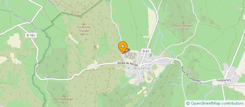 localisation de l'entreprise MONSIEUR MICHEL AUTHIER  BOUTENAC