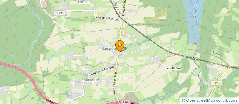 localisation de l'entreprise MONSIEUR MICHEL AZAIS  LESPOUEY