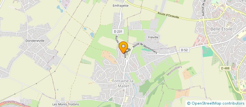 localisation de l'entreprise MONSIEUR MICHEL AZE  FONTAINE-LA-MALLET