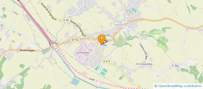 localisation de l'entreprise MONSIEUR MICHEL BACHARAN  VERFEIL