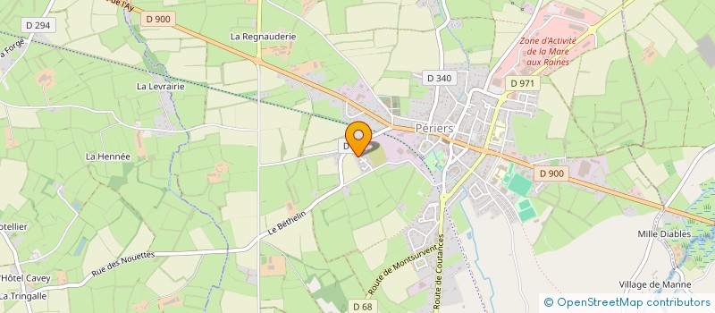 localisation de l'entreprise MONSIEUR MICHEL BACHELET  PERIERS