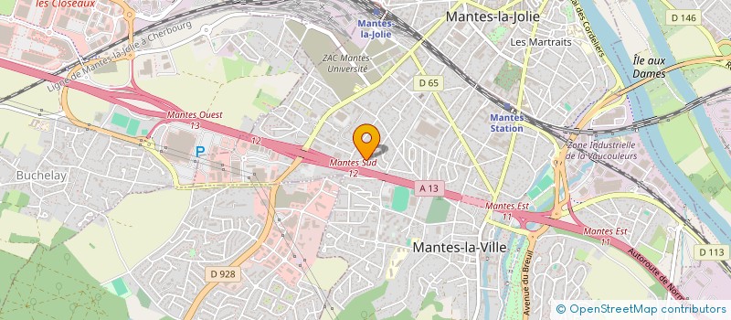 localisation de l'entreprise MONSIEUR MICHEL BACHELET  MANTES-LA-VILLE