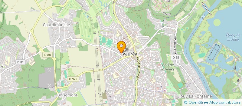 localisation de l'entreprise MONSIEUR MICHEL BADIBANGA  VAUREAL