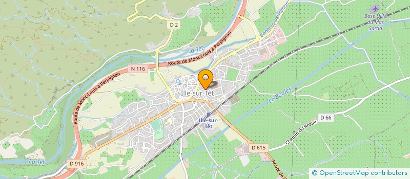 localisation de l'entreprise MONSIEUR MICHEL BADIE à ILLE-SUR-TET