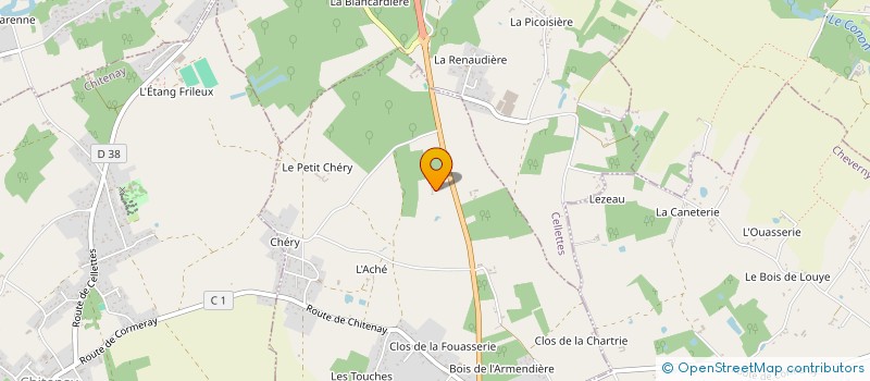 localisation de l'entreprise MONSIEUR MICHEL BADIN  CORMERAY