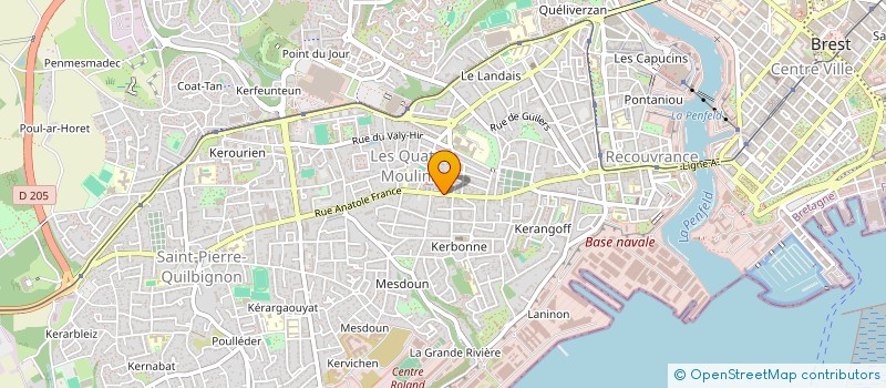 localisation de l'entreprise MONSIEUR MICHEL BAERT à BREST