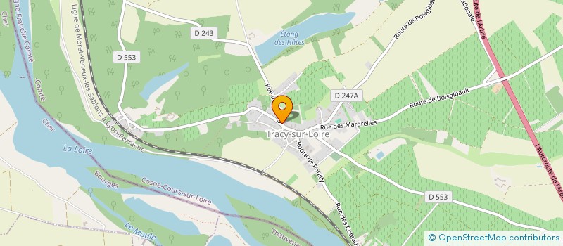 localisation de l'entreprise MONSIEUR MICHEL BAILLY à TRACY-SUR-LOIRE