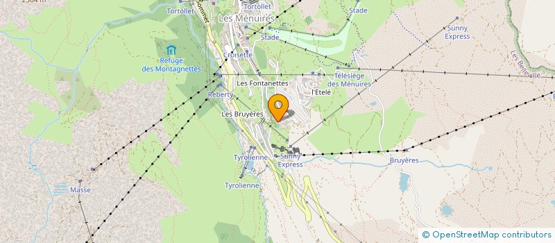 localisation de l'entreprise MONSIEUR MICHEL BAL  LES BELLEVILLE