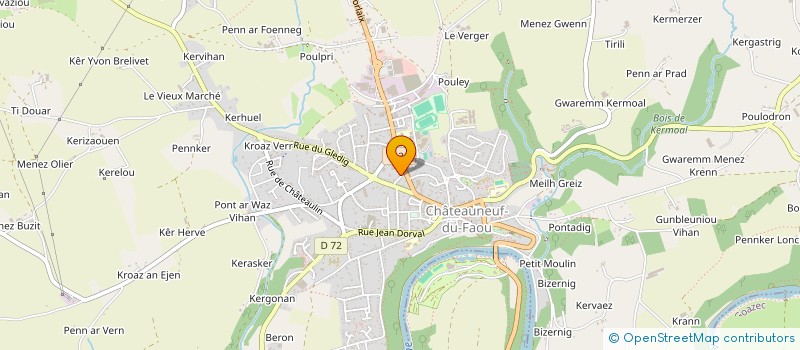 localisation de l'entreprise MONSIEUR MICHEL BALLAVEN à CHATEAUNEUF-DU-FAOU