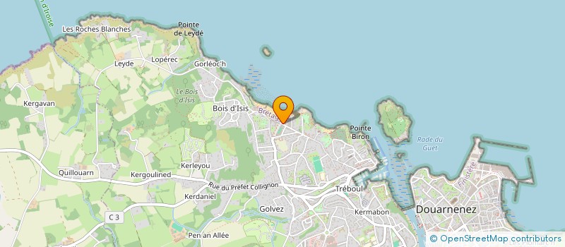 localisation de l'entreprise MONSIEUR MICHEL BALMELLE  DOUARNENEZ