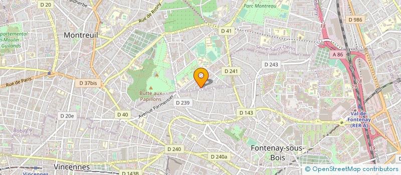 localisation de l'entreprise MONSIEUR MICHEL BANCE à MONTREUIL