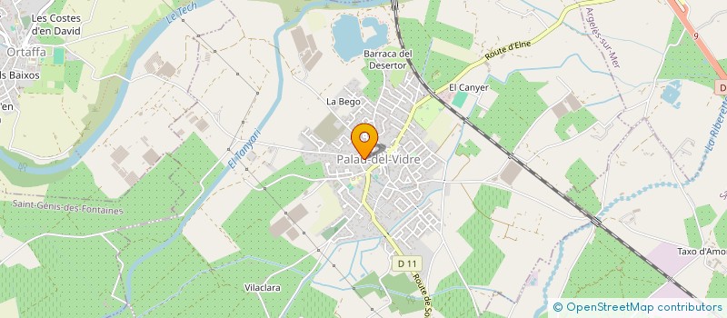 localisation de l'entreprise MONSIEUR MICHEL BANET à PALAU-DEL-VIDRE