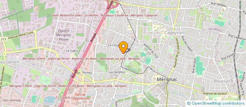 localisation de l'entreprise MONSIEUR MICHEL BAPTISTA  MERIGNAC