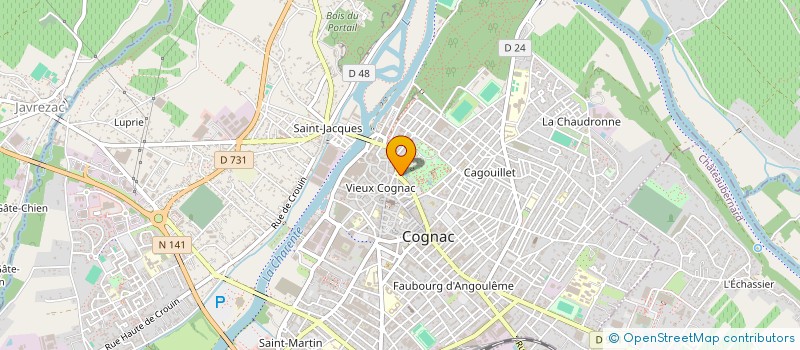localisation de l'entreprise MONSIEUR MICHEL BAPTISTE à COGNAC