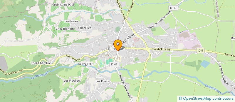 localisation de l'entreprise MONSIEUR MICHEL BARATHON  RENAISON