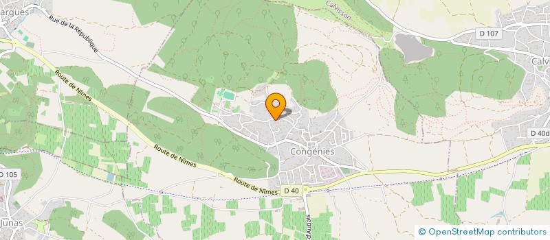 localisation de l'entreprise MONSIEUR MICHEL BARBE  CONGENIES