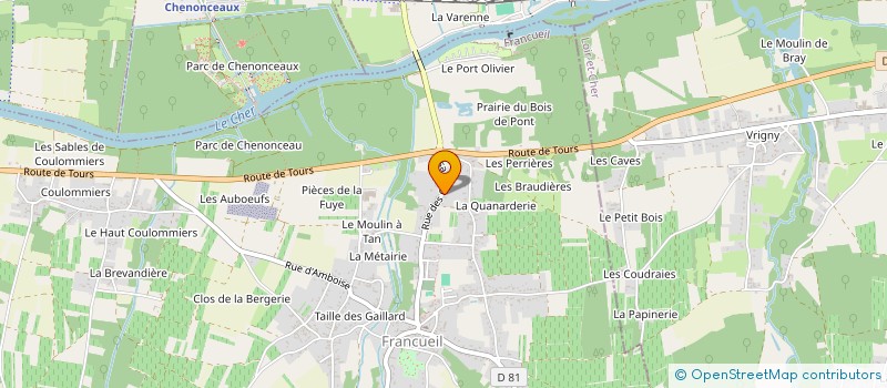 localisation de l'entreprise MONSIEUR MICHEL BARBEREAU  FRANCUEIL