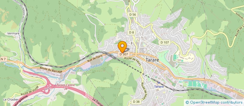 localisation de l'entreprise MONSIEUR MICHEL BARBIER  TARARE