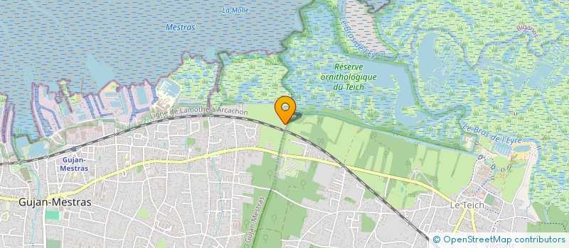 localisation de l'entreprise MONSIEUR MICHEL BARBIN  GUJAN-MESTRAS