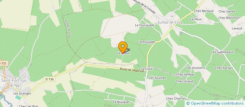 localisation de l'entreprise MONSIEUR MICHEL BARBOTIN à SEGONZAC