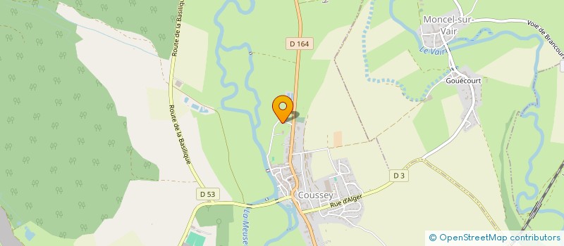 localisation de l'entreprise MONSIEUR MICHEL BARDEAU  COUSSEY