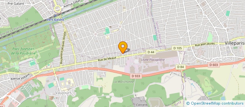 localisation de l'entreprise MONSIEUR MICHEL BARDEL  VAUJOURS