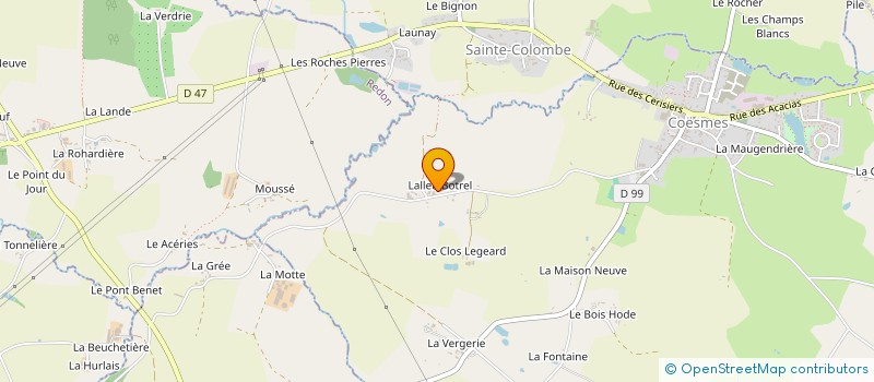 localisation de l'entreprise MONSIEUR MICHEL BAREL à COESMES